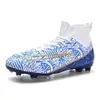 Comercio exterior nuevos zapatos de fútbol de caña alta assassin spike clavo roto zapatillas de deporte juego profesional especial al por mayor zapatos de fútbol para niños