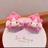 Clip de dibujos animados para niños de Sanrio, clip de pelo roto para niña, accesorio para el cabello de oso fresa Kulomi Merlot para niña