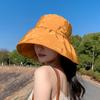 Sombrero de Sol para Mujer Verano Plegable Cubre-Rostro Sombrero de Sol de Ala Ancha para Viajar Sombrero de Sol para Niños Sombrero de Pescador Pequeño que Muestra el Rostro