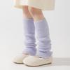Nuevos Calcetines Holgados de Lana Cálida para Niñas Otoño e Invierno Rodilleras para Pantorrilla Color Café Estilo Coreano Calcetines para Pantorrilla