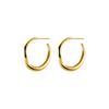Aretes irregulares cóncavos-convexos de plata esterlina 925 para mujer 2023 nuevos aretes simples y elegantes que combinan con todo aretes de nicho