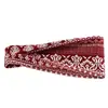 Pañuelo para la Cabeza con Estampado Floral Elástico de Nuevo Estilo Europeo y Americano, Cinta para la Cabeza Deportiva Absorbente de Sudor, Diadema Elegante, Accesorio para el Cabello