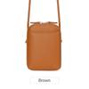 2024 Novo Padrão Litchi Couro Macio Zíper Vertical Bolsa para Celular Nicho Design Grande Capacidade Bolsa de Ombro Feminina Crossbody