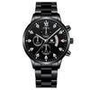 Reloj de pulsera de cuarzo SHAARMA personalizado para hombre, nuevo, informal, de negocios, con calendario, correa de acero y juego de timón de barco