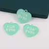Etiqueta Acrílica de Carta de Amor en Inglés de Doble Cara Llavero Hecho a Mano Colgante Materiales para Joyería Accesorios