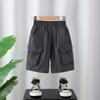Shorts de Trabajo para Niño Verano Nuevo Moda Infantil Pantalones Casuales Delgados Pantalones Cinco Puntos para Bebé Pantalones para Exterior