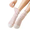 Calcetines especiales para dormir de maternidad, algodón puro, estilo fino de verano, ajuste holgado para mujeres posparto, no restrictivos para los pies, dedicados para dormir