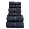 Amazon Juego de Toallas Toalla de Baño Juego de 6 Piezas Algodón Puro Listo para Usar Gris Engrosado Toalla de Baño de Hotel Juego de Toallas de Exportación Transfronteriza
