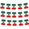 Suministro Transfronterizo de Banderines de Cadena Americanos de 5.5In*8.2In Banderines de Tirar del Día de la Independencia Banderines de Decoración Festiva de 5.2m