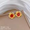 [Oro auténtico] Pendientes geométricos de diamantes con borlas largas y temperamento femenino, pendientes con personalidad y estilo femenino, venta al por mayor