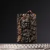 Transmisión en Vivo de Preciosos Amuletos Budistas Tallados, Colgantes de Guanyin para Hombres y Mujeres, Colgantes de Madera Antigua, Collares de Inspiración Zen, Regalos Navideños