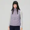 Chaleco de Plumas para Hombre Otoño e Invierno Nueva Chaqueta Ligera con Cuello Alto Chaleco Casual de Moda para Mujer Chaleco Cálido para Hombre