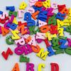 En Stock Set Mixto de 26 Letras Digitales de Madera Ecológica para DIY Educación Temprana para Niños Alfabeto Piezas de Madera Color Madera Natural