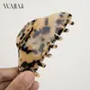 WJia Ankora Vermelho Ácido Acético Presilha Pinça Vazia Meia Lua Acessórios de Cabelo Presilha Tubarão Avançada Placa de Cabeça Elegante Pegador de Cabelo