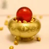 Nova Cornucópia de Transferência de Latão para Mesa de Escritório Fortuna Criativa Cornucópia Rotativa Artesanato Ornamentos