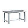 Mesa de trabajo de alta resistencia de acero inoxidable para purificación, mesa de trabajo para montador, consola de embalaje, mesa de mantenimiento, mesa de inspección, mesa con estructura de acero