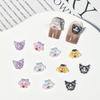 Cartoon Sanrio Manicure Jóias Lote Misto Mini Biblioteca Tridimensional Lomi Love Yugui Dog Melody Acessórios para Unhas