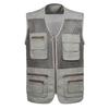 Chaleco de fotografía profesional multi-bolsillos para hombre de primavera y otoño chaleco de camarógrafo chaleco chaleco director reportero chaleco de malla