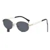 26 Novos Óculos de Sol de Luxo Estilo Old Money, Óculos de Sol Metálicos Retro Anti-UV, Óculos Tendência com Proteção Solar