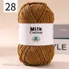 Ovillo de Hilo de Algodón Leche de 5 Hebras DIY Suéter para Muñeca Bufanda Sombrero Hilo de Algodón Algodón Material Transparente Fabricante de Hilo Venta al por Mayor