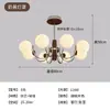Lustre francês antigo para sala de estar, estilo Bauhaus, retrô, com feijão mágico, luminária de design vintage para restaurante de alta qualidade