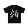 Camiseta Estampada Camuflada Mármore com Estampa do Pikachu, Corte Solto, Manga Curta Lua, Gola Redonda, Roupa Unissex para Casal