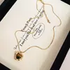 Collar de Ojo de Tigre con Cuentas Bañado en Oro Real Cadena Retro Maillard para Suéter Moda Estilo Lujo Ligero Collar para Mujer