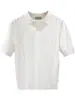 Camiseta de Manga Corta de Punto Fino de Seda de Hielo para Hombre, Verano, Estilo Nuevo Juvenil, Estilo de Lujo, Cuello Camisero, Camisa Polo de Manga Corta