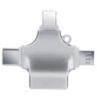 Compatible con teléfonos móviles Apple Android Huawei Typec. Adaptador OTG multifunción cuatro en uno compatible con lector de tarjetas TF.