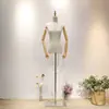 Adereços de modelo de loja de roupas manequim feminino de meio corpo suporte para vestido de noiva suporte de exibição de vitrine feminina suporte fotográfico estilo coreano