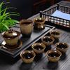 Troca de Forno Kung Fu Tea Set Cerâmica Escovada Bule Teacup Caixa de Presente Dragon Boat Festival Construção Presente Atividades Comerciais