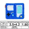 Sello de bordado de computadora de dibujos animados populares elementos de videojuegos con velcro máquina de juegos zapatos bolsa autoadhesivo