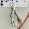 Chaveiro de Cerâmica Gourd de Jingdezhen Estilo Étnico Bolsa Tecida Pendurar Barraca de Mercado Noturno Literário Joias Pequenas Atacado em Estoque