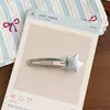 Presilha BB de design nichado estilo coreano, sedosa em formato de coração, presilha lateral simples e versátil para arrumar fios soltos e franja, acessório de cabelo