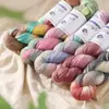 Hilo de lana teñido a mano al por mayor transfronterizo 100 g hilo mezclado hilo para sombrero bufanda suéter abrigo tejido a mano a crochet