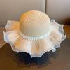 Sombrero de Paja para el Sol de Verano para Niña Sombrero de Sol de Verano de Princesa para Niña Sombrero de Sol para Playa Tesoro de Mujer Sombrero de Pescador Verano