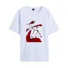 2024 Europa y Estados Unidos nueva camiseta de manga corta holgada de cuello redondo talla europea jujutsu kaisen spell back to war para hombre verano