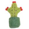 Mini cactus en maceta de fieltro de lana estilo Ins, adornos de escritorio, accesorios para decorar muñecas.