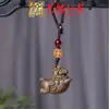 Sándalo Tallado Zodiaco Caballo Cadena para Teléfono Colgante Yiming Xianyuan Llave Madera Maciza Tallada Caballo Llavero Colgante para Coche