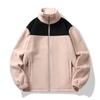 Nova Roupa de Lã Quente à Prova de Frio Masculina e Feminina Traje de Montanhismo para Exterior Gola Quente Espessa Fechamento em Zíper Roupa de Lã Soft Shell