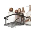 Estante de Almacenamiento para Baño, Estante de Almacenamiento de Hierro sin Taladro para Baño y Cocina, Estante de Almacenamiento para Lavabo Montado en Pared, Estante de Almacenamiento Triangular