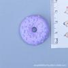 Carcasa de gel crema para teléfono móvil, accesorios de resina hechos a mano para la cabeza, dibujos animados, amor, color, aguja, donut, comida, juego
