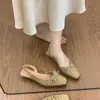 Nuevos Sandalias de Cuña con Punta Cerrada y Lunares Franceses de Comercio Exterior Primavera/Verano 2026 Zapatos de Mujer Absolutamente Hermosos Transfronterizo