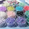 Cuentas de Explosión Agrietada Hielo Floral de 8 mm Cuentas Sueltas Pulsera Antigua Collar Pasador Accesorios DIY Cuentas Agrietadas de Explosión de Vidrio