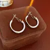 Brincos Redondos Coração de Zircônia Agulha de Prata Estilo Cool Elegante Europeu e Americano Brincos de Nicho de Alta Qualidade Atacado