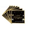 Nuevo Producto Transfronterizo Juego de Vajilla Desechable Negro Dorado Fiesta de Jubilación Reunión Familiar Suministros para Fiesta Platos de Papel Desechables
