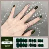 Ropa Infantil Armadura Año Nuevo 2024 Primavera y Verano Manicura de Alta Gama Cuadrado Corto Ojo de Gato Terminadas Mediana Larga Blanca 24 Piezas