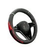 Venta al por mayor del fabricante Cubierta de Volante de Coche Costura de Cuero Película de Cuero Brillante Moda Deportiva Cubierta de Manija Interior de Coche Transfronteriza