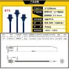 Abraçadeiras de Cabo para Carro Material Nylon Pa66 Várias Especificações Abraçadeiras de Cabo Tipo Cabeça de Avião Abraçadeiras de Cabo para Chicote Abraçadeiras de Cabo Autotravantes com Dente Reversível