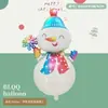 Nueva Serie de Decoración para Fiesta Navideña Mini Muñeco de Nieve, Anciano, Reno, Árbol de Navidad Globos de Papel de Aluminio Serie Navideña